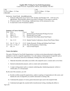 English 393: Technical Writing