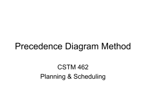 Precedence Diagram Method