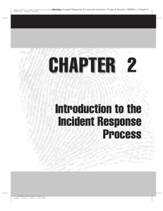 Introduction to the Incident Response Process