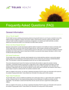 Frequently Asked Questions (FAQ) - TELUS Health Registration Portal
