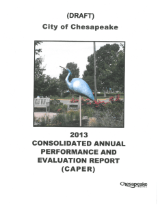 2013 CAPER Report - City of Chesapeake