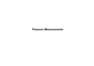 Static Pressure Measurements