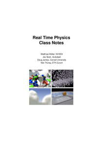 Real Time Physics Class Notes - Matthias Müller