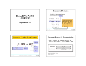 FLOATING POINT NUMBERS