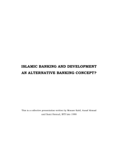 Islamic Banking and Development: An Alternative