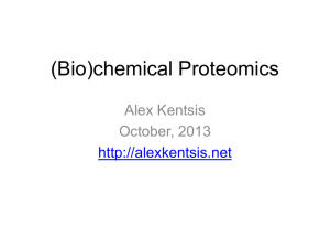 (Bio)chemical Proteomics