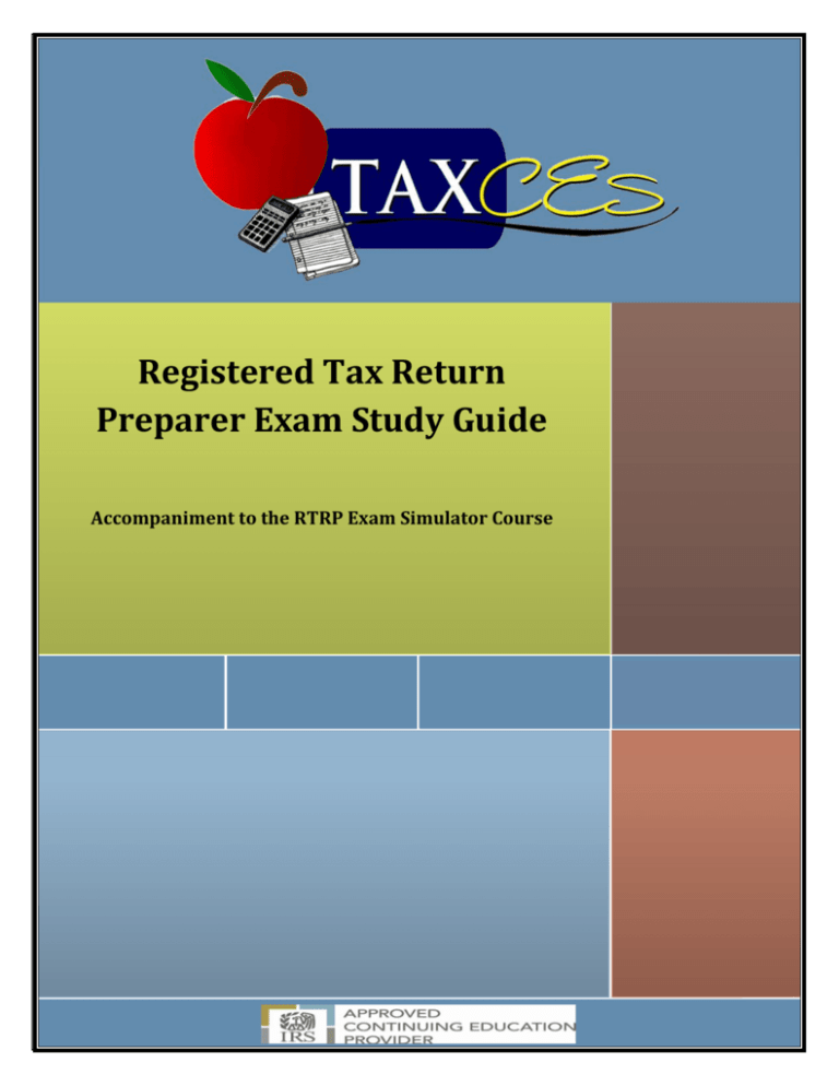 Registered Tax Return Preparer Exam Study Guide