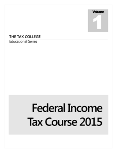 Federal Income Tax Course 2015 - Free Online Income Tax Course