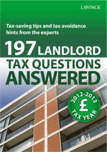 197 Landlord Tax Questions Answered sample chapter