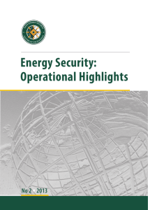 Energy Security: Operational Highlights No 2 2013