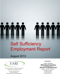 Self Sufficiency Employment Report
