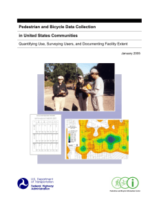 Pedestrian and Bicycle Data Collection Case Study Format