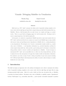 Vizmake: Debugging Makefiles via Visualization