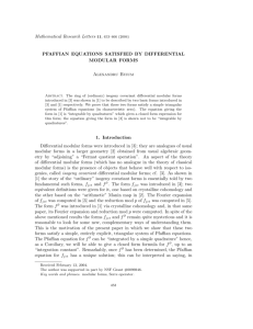 Mathematical Research Letters 11, 453–466 (2004) PFAFFIAN