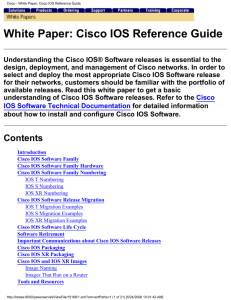 Cisco - White Paper: Cisco IOS Reference Guide