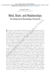 How Relationships and the Brain Interact to Shape