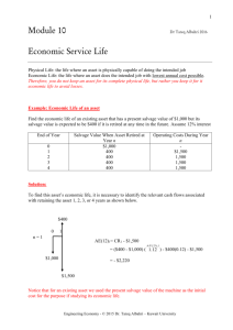 Module 10 Economic Service Life