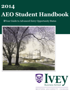2014 AEO Student Handbook