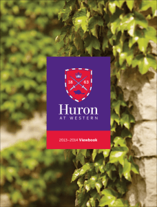 2013–2014 Viewbook - Huron University College