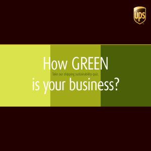 How GREEN is your business?