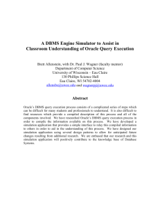 A DBMS Engine Simulator to Assist in Classroom Understanding of