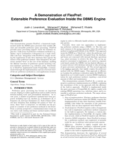 A Demonstration of FlexPref: Extensible Preference Evaluation