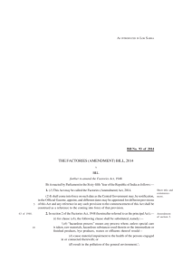 the factories (amendment) bill, 2014