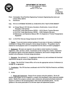 FY01-01 Elevator Design - The Whole Building Design Guide
