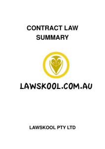 contract law summary