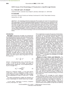 NMR Study of the Morphology of Polystyrene