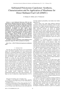 Sulfonated Polystyrene Copolymer