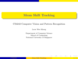 Mean Shift Tracking