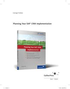 Planning Your SAP CRM Implementation