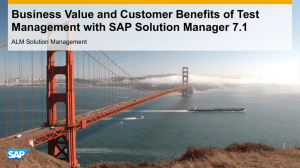 Business Value of SAP Test Management_ASUG