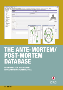 ante-mortem:post-mortem database - International Committee of the