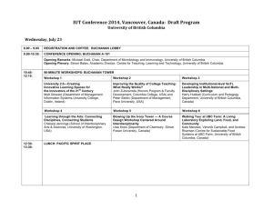 IUT 2014 Draft Schedule (Revised) (1)