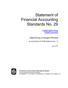Statement of Financial Accounting Standards No. 29