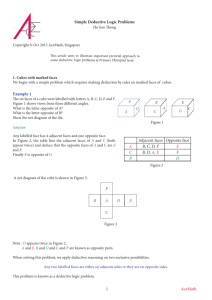1 AceMath Simple Deductive Logic Problems Example 1 Adjacent
