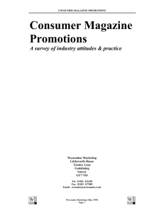 Consumer Magazine Promotions