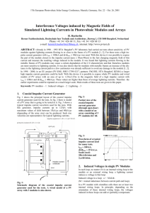 Interference voltages in PV modules 2001