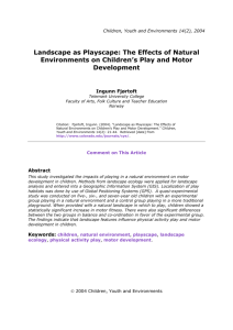 Landscape as Playscape