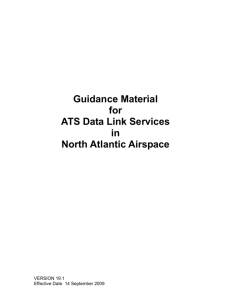 Guidance Material for ATS Data Link Services in NAT