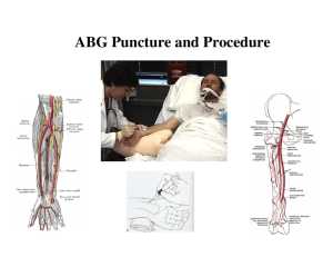 ABG Puncture and Procedure - to learn more about Respiratory Care