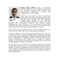Mr.Sachin Gupta, CISCO - India Electricity 2013