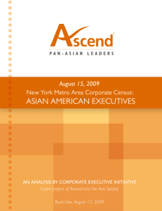 New York Metro Area Corporate Census: Asian American Executives