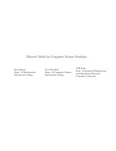 Book : Discrete Math for Computer Science Students