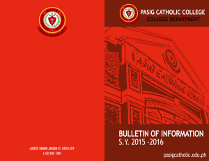 course description - Pasig Catholic College