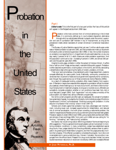 Probation in the United States - American Probation and Parole
