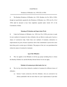 Probation of Offenders Act, 1958