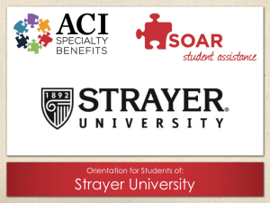 Strayer University - SOAR Student Assistance